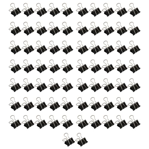 ペーパークリップ ダブルクリップ 黒 25mm 32mm 書類整理 事務用品 オフィス用品 文房具 (32mm 144個入り)