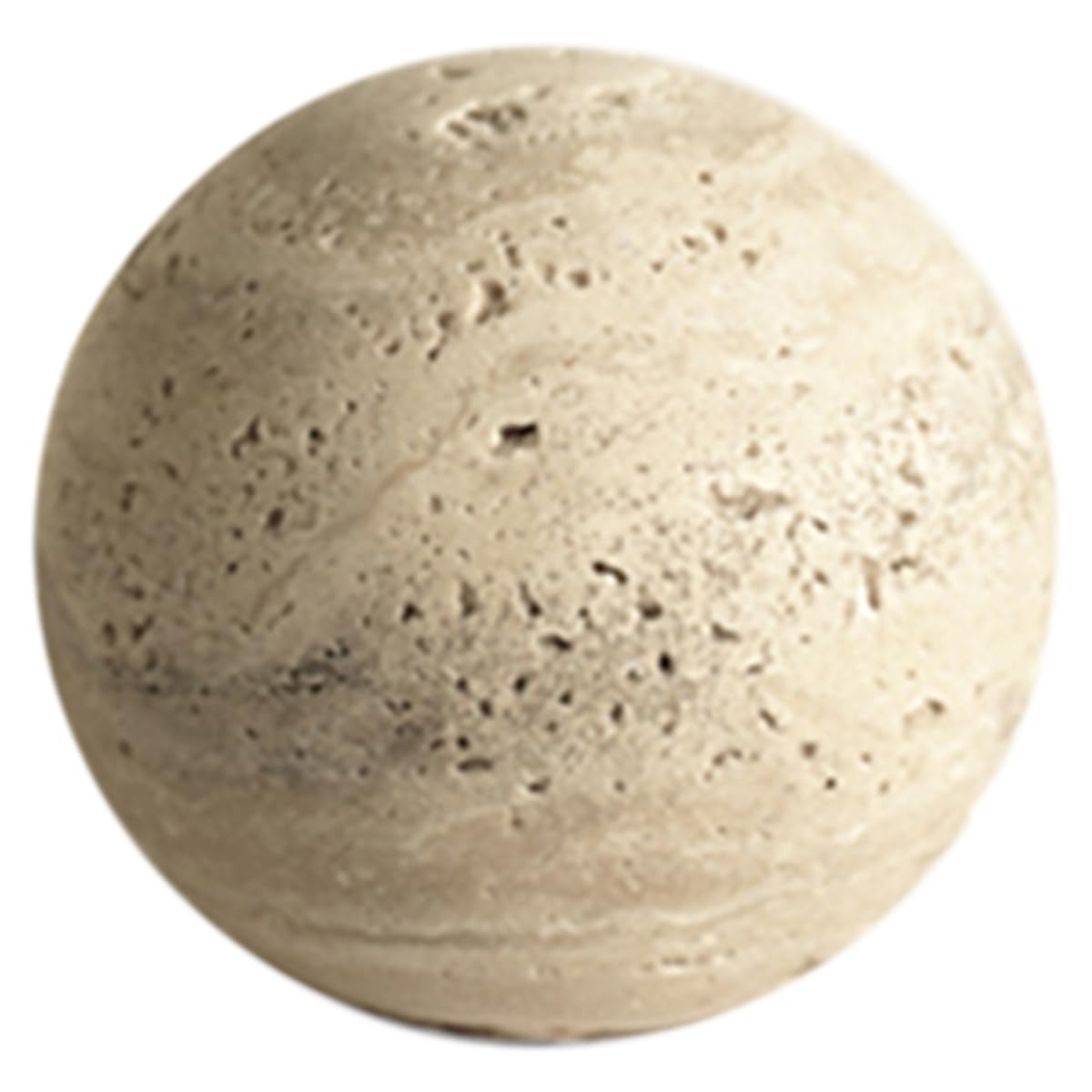 Sphère en travertin vintage l'âme de la pierre naturelle chez vous