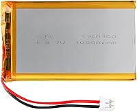 Vista 10 de 802030 Batería Lipo de 3.7V 400mAh 802030 Juego de Batería de Polímero de Litio Recargable con Conector JST PH2.0mm para Dispositivo Electrónico