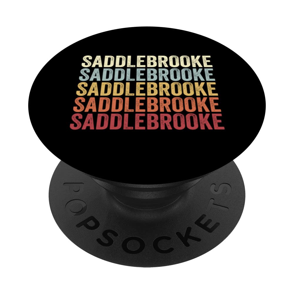 Saddlebrooke Arizona Saddlebrooke AZ Retro Vintage Text PopSockets Swappable PopGrip