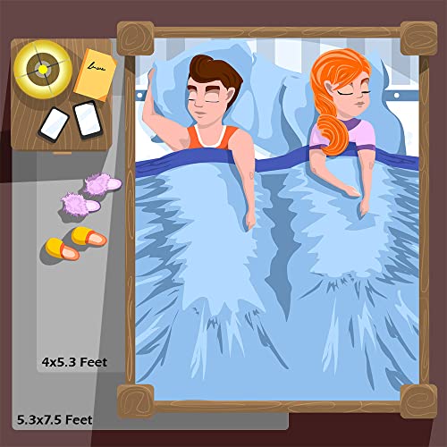 Amearea Shag Fluffy Area Rug For Bedroom Girls Living Room, Extra Soft And Fuzzy Shaggy Rugs, Non Slip, Solid Color Carpet Mat For Boys Nursery Home, Grey 6X9 Feet #TOP5