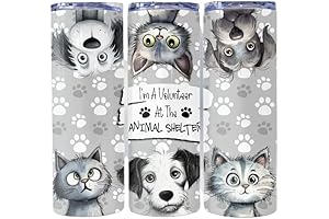 Sublimation Tumbler 20 oz Straight Tumbler Dogs Cats Animal Shelter Ready Rescue
