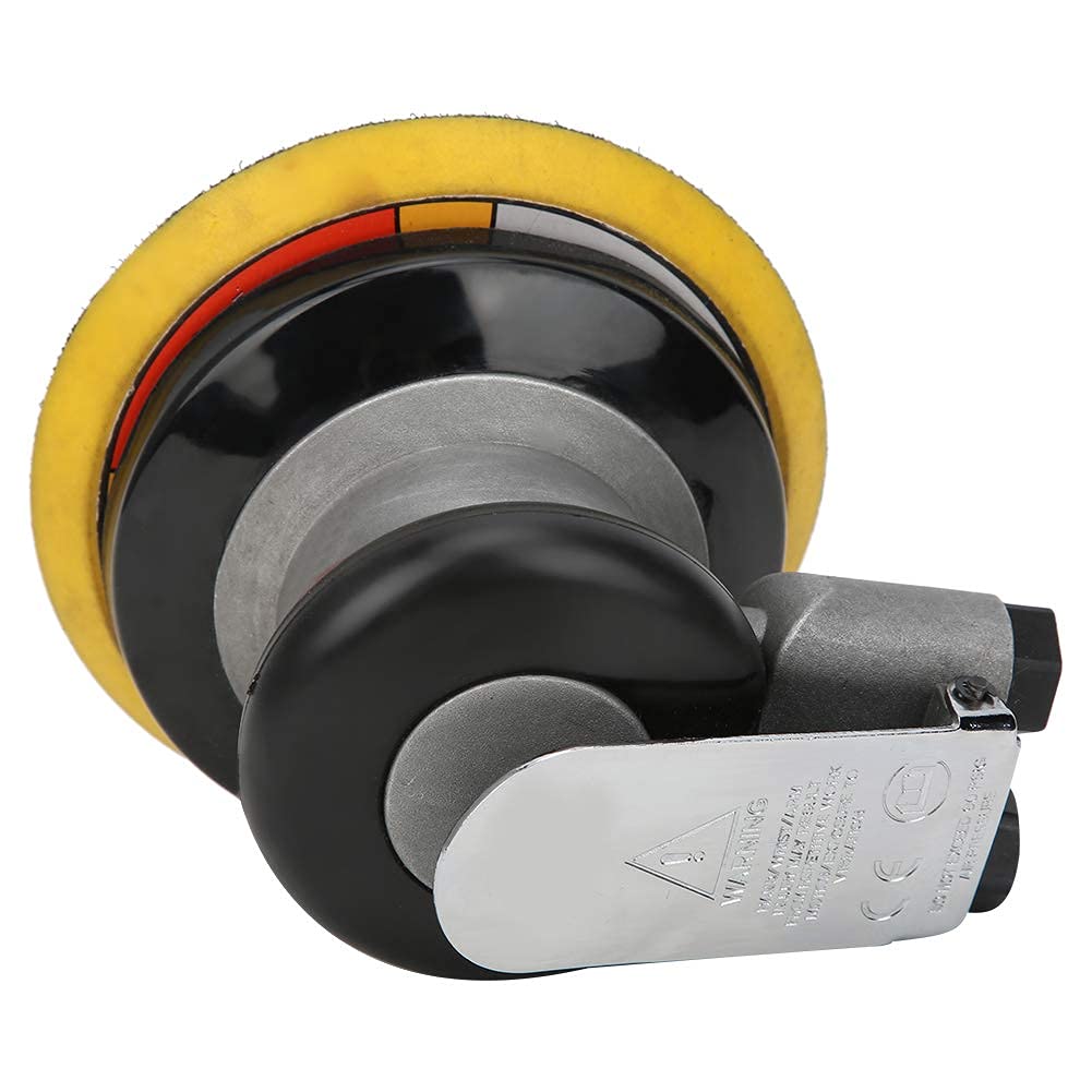 5-Zoll 125mm Pneumatischer Polierschleifer, Luftorbitalschleifmaschine mit hoher Geschwindigkeit und hoher Polierglätte zum Polieren von Schleifpapier auf dem Rad (japanischer G1/4-Zoll Steckverbinde
