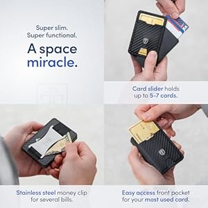 TRAVANDO Swype Slim Wallet for Men Metal RFID Blocking Mens Wallet Card Case TRAVANDO Swype Slim Wallet for Men Metal RFID Blocking Mens Wallet Card Case