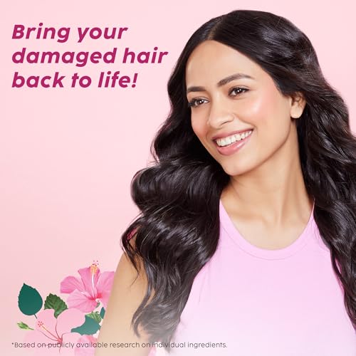 Image of The Plant Fix Plix Hibiscus Bond Repair Leave-In Hair Mask | SH Oligopeptide 78 & FiberHance | Repairs Damage, Reduces Frizz & Strengthens Hair | Vegan & Sulfate-Free | 50g