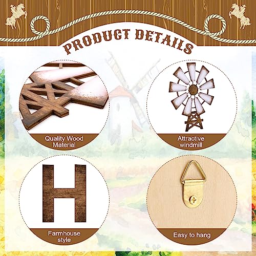 Junkin-4-Pieces-Rustic-Farmhouse-Wall-Decoration-Wooden-Home-Sign-with-Windmill-Western-Home-Wall-Art-Farmhouse-Home-Decoration-Cowboy-Home-Letters-Hanging-Sign-for-Entryway-Living-Room-Kitchen Junkin 4 Pieces Rustic Farmhouse Wall Decoration Wooden Home Sign with Windmill Western Home Wall Art Farmhouse Home Decoration Cowboy Home Letters Hanging Sign for Entryway Living Room Kitchen