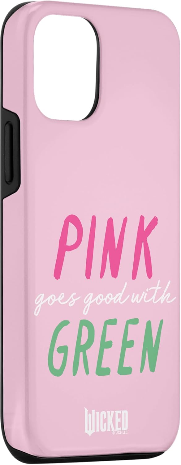 Wicked Pink Goes Good With Green Case for iPhone 12/12 Pro
