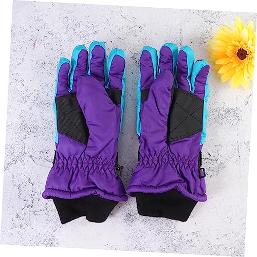 COOLHIYA Luvas Quentes Para Crianças Luvas De Esqui Para Crianças Luvas De Dedo Para Caminhadas Luva