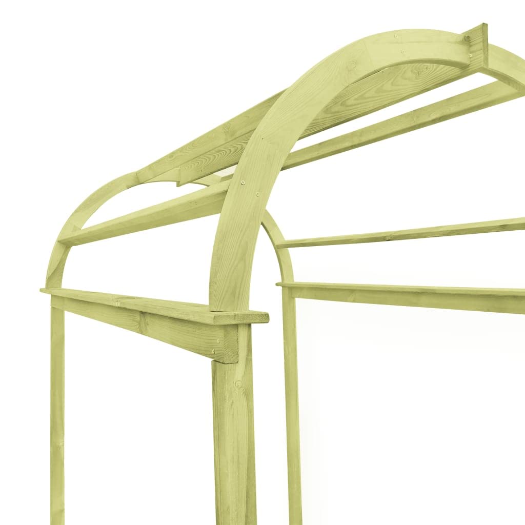 Arco traliccio in legno di pino impregnato, 125 x 150 x 235 cm