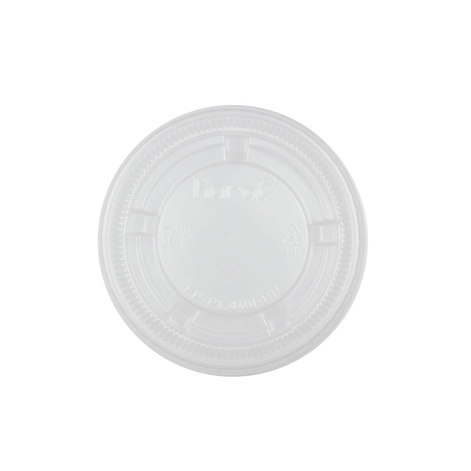 Karat FP-PL400-PP 3.25 oz, 4 oz. & 5.5 oz PP Portion Cup Lids (Case of 2500)