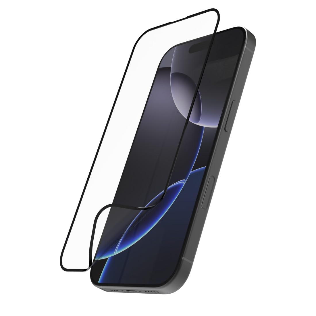 Hama Mobile Phone Protective Glass Shatterproof for iPhone 16 Pro Max (Screen Protector D3O, Full Protection 9H, with Mounting Aid, Screen Protector Glass iPhone Scratch-Resistant, Anti-Fingerprint,