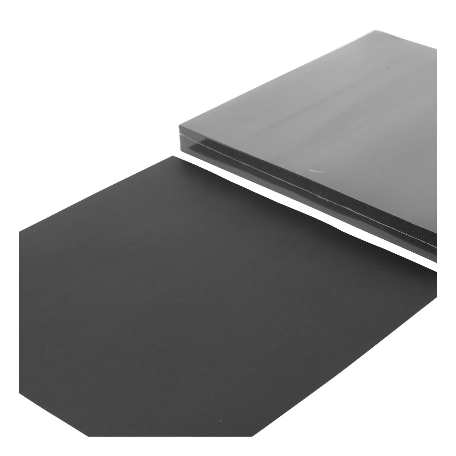 Florence Papier Cartonné Noir Lisse - 30,5 x 30,5 cm - 100 feuilles - 200 g/m² - Papier pour Scrapbooking, Carterie, Perforation et Faire Part de Mariage