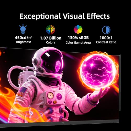 Image of KTC 27 Inch Gaming Monitor 27M1, 1440p 200Hz Computer Monitor with Built-in Sperkers, Up to 210Hz, 2K QHD Fast IPS, Adaptive Sync, 130% sRGB, ΔE＜2, Height Adjustable Monitors with Shielding Hood