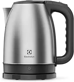 Electrolux EEK10 - Chaleira, jarra eletrica, desligamento automatico, capacidade 1,8L, facil abertura tampa, alça ergometrica, 220v, inox