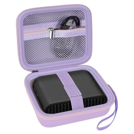 Grapsa Case Compatible with TP-Link Ultra-Portable Wi-Fi 6 AX1500 AX3000 Travel Router, Storage Holder for TL-WR1502X TL-WR3002X Portable WiFi Hotspot, Ethernet Cable Network (Box Only)-Purple