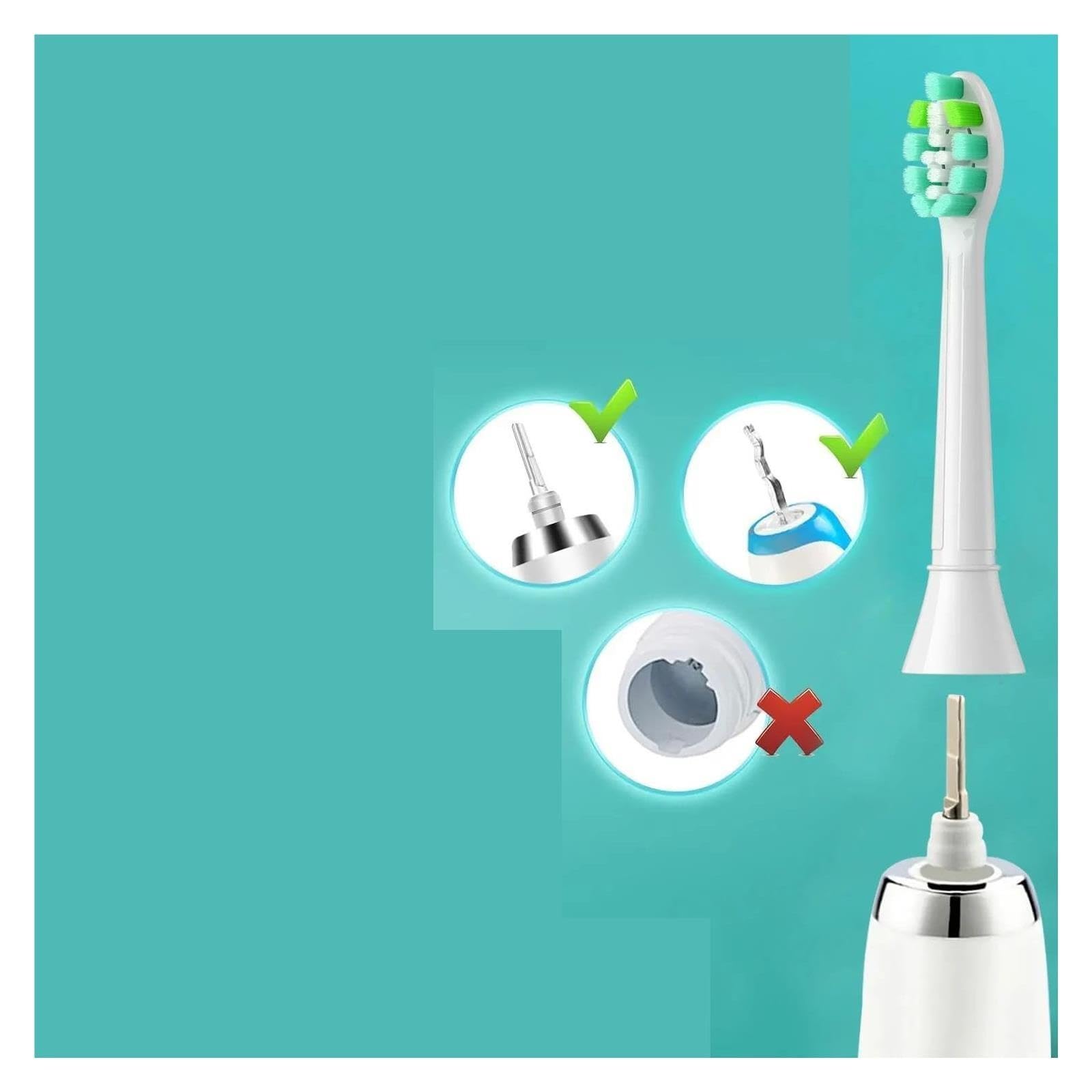 Testine Spazzolino, Compatibile Con Philips, HX6211 HX6213