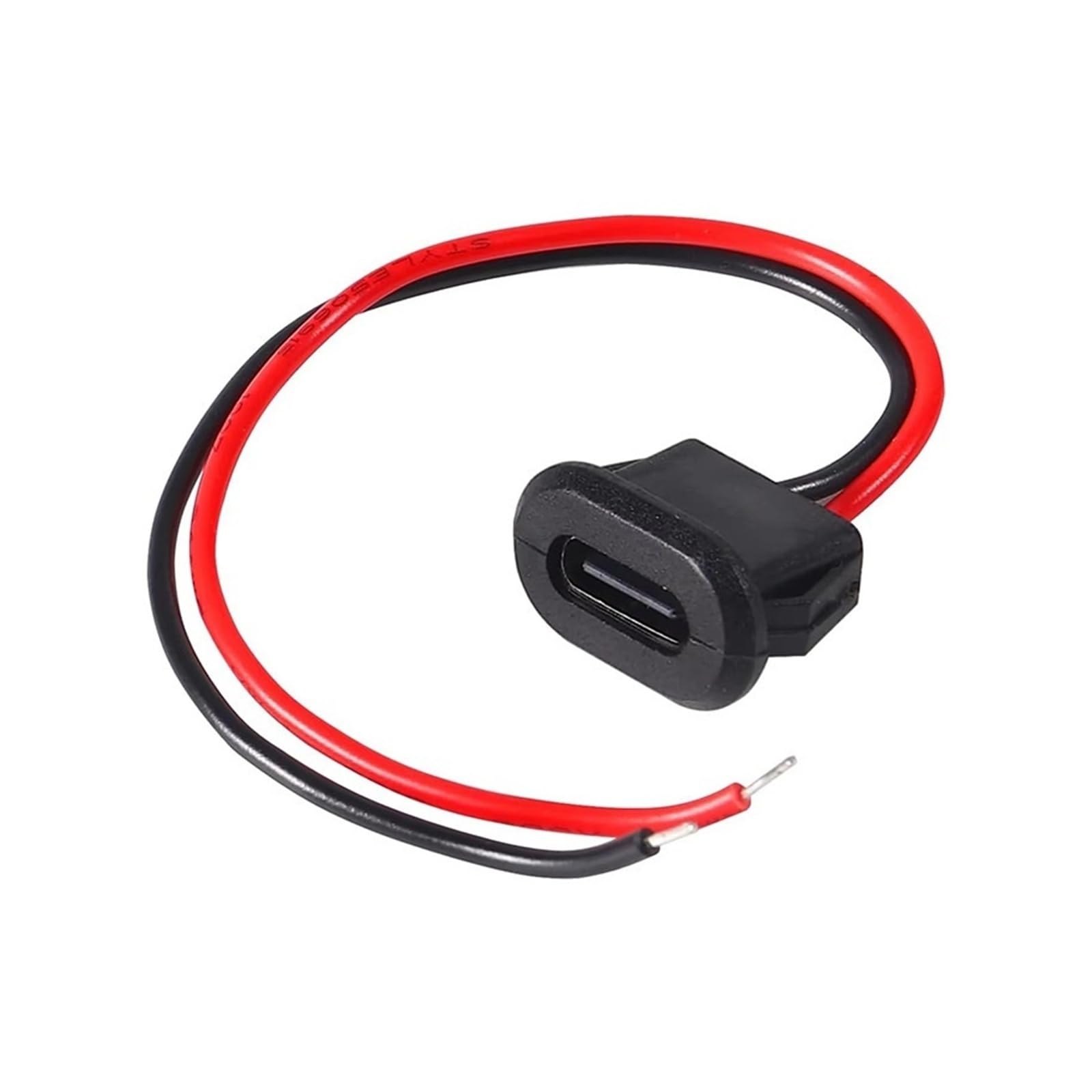 Typ C żeński 2pin USB Socket Fast Charging Port Connector Jack (1 szt.)