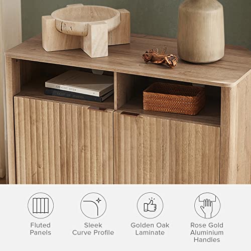 Mopio Brooklyn Corner Storage Cabinet, Mid Century Modern Buffet Corner Cabinet, Entertainment Center, Storage Cabinet With Doors And Shelves, Media Cabinet For 55 Inch Tv Stand, For Living Room #TOP5