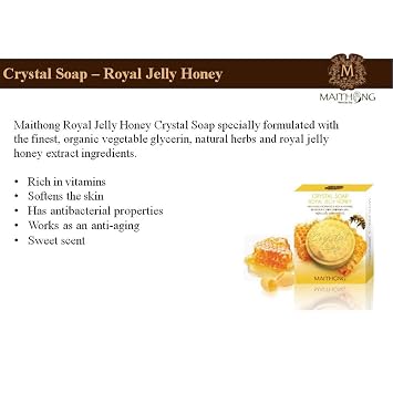 Crystal Soap (Royal Jelly Honey) 70 Gram.