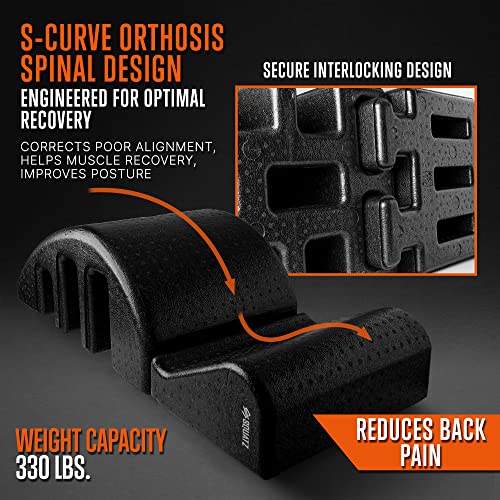 Pilates Spine Corrector, Multifunctional Yoga Correcting Spine Barrel, Detachable High-Density Pilates Massage Bed, Concave With S-Curve Orthosis Spinal Design #TOP3