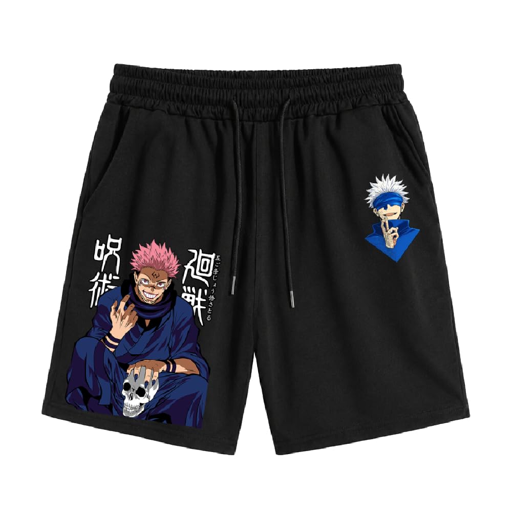 Jujutsu Ryomen Sukuna Graphic Printed Shorts-image-17