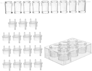 1set Multi-Functional Plastic Chemical Reaction Spot Plate for Laboratory Experiments Design for Analysis and Precipitation Tests Includes and Covers