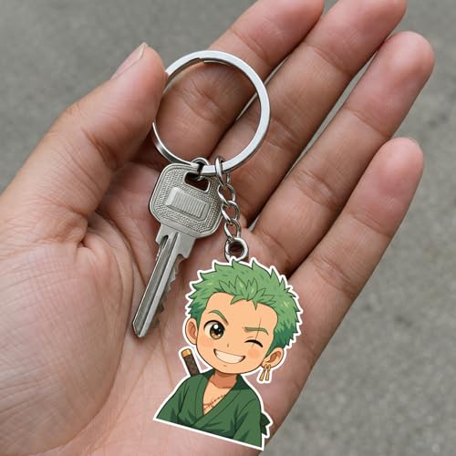 Image of Acrylic Anime & Cartoon Theme Keychain For Bike & Car | Birthday Return Gift For Kids | Gift For Girls & Boys