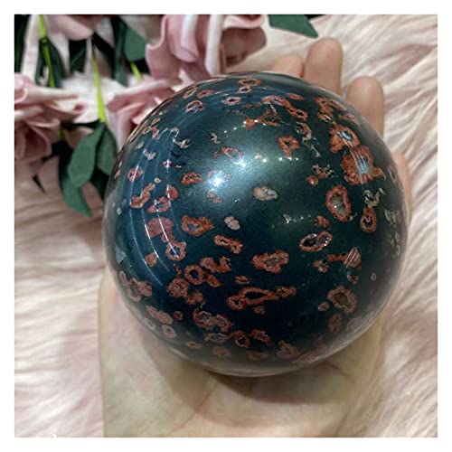 Fuxwlgs Boule de gemme Naturelle Naturel Plum Blossom Stone Cristal Quartz Sphère de la Salle de guérison Reiki Decoration Meubles de Maison (Size : 800-850g)