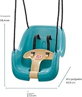 Vista 3 de Asiento de columpio color turquesa para niños, para uso exterior, de Step2