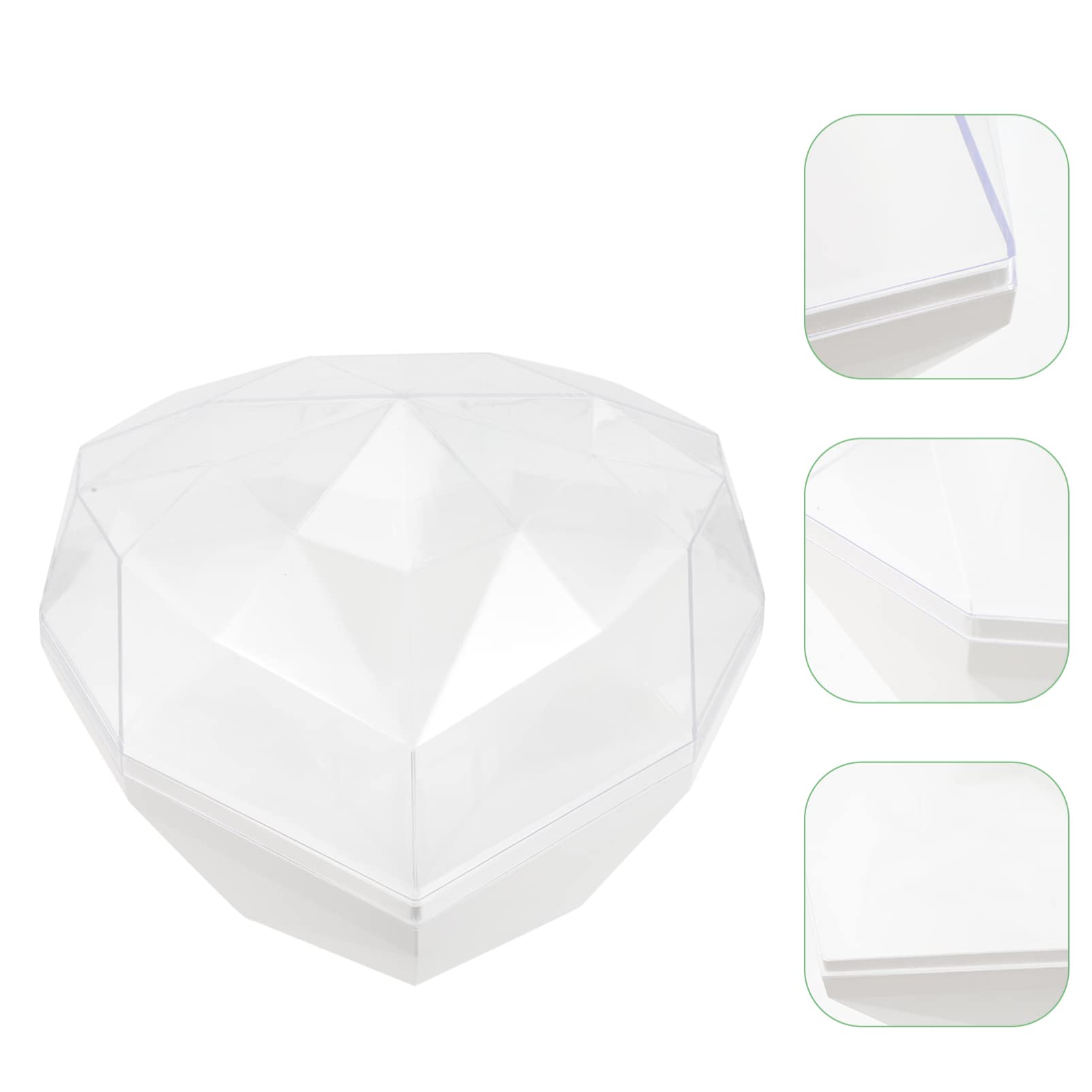 minkissy Herzförmige Acryl Herzbox aus Leichtem Material Praktische und Schöne Geschenkverpackung für Hochzeit und Verlobung in Romantischem Design