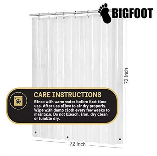 Bigfoot Shower Curtain Liner thumb #8
