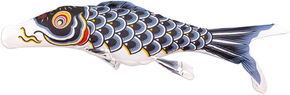 かなめ鯉 黒 単品販売 (老舗 ワタナベ鯉のぼり) ナイロン生地 (6m