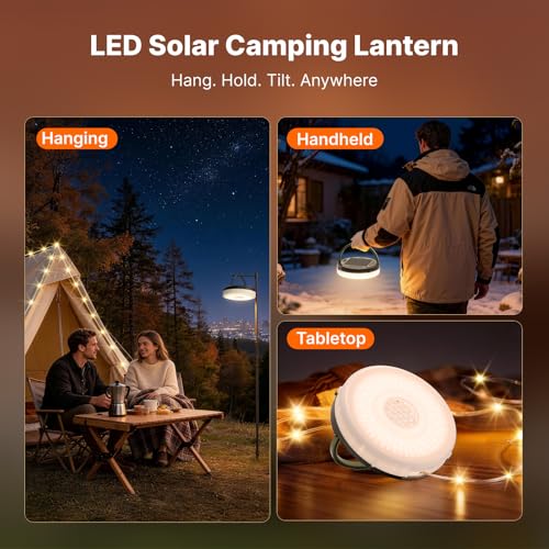 OGERY 49.2FT Solar String Lights