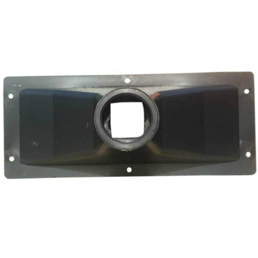 1 MASTER AUDIO KHD143 tromba rettangolare da 385 x 130 mm con filettatura da 1" in resina abs per driver tweeter, 1 pezzo