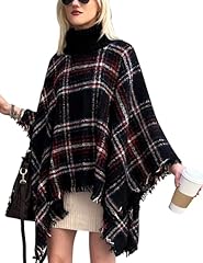 Black Plaid Turtleneck