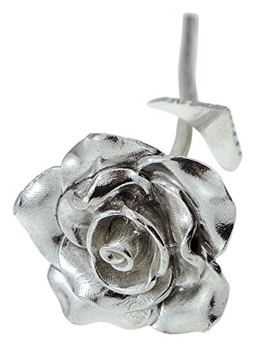 Tin-Anniversary-10-Year-Metal-Rose-100-Pure-Casted-Tin-Wedding-Anniversary