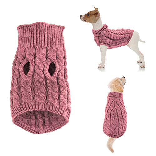 iFCOW Suéter para cães de estimação, suéter de tricô para inverno para animais de estimação, roupas