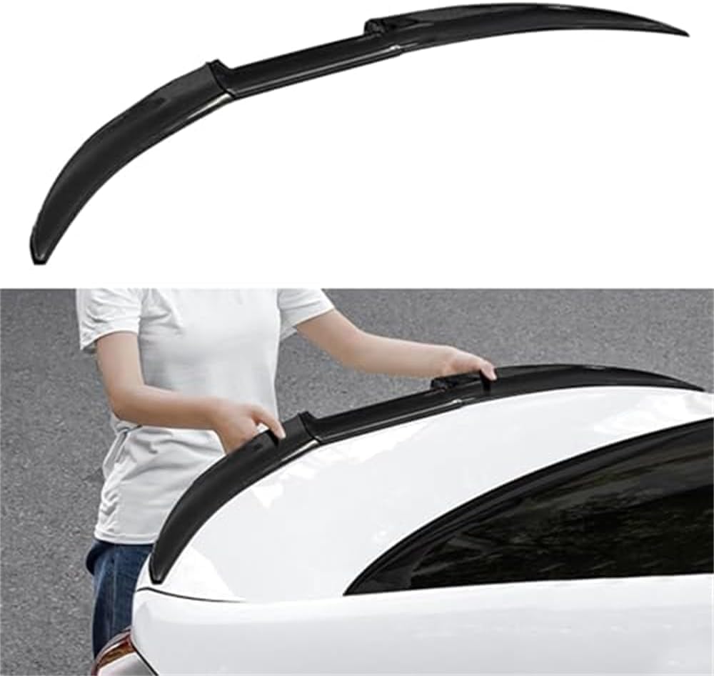 BAIENSHIRUI Car Rear Trunk Spoiler for BMW Serie 3 Series 3er Touring F31 Wagon Estate 2012-2018, Wing Rear Trunk Boot Lip Rear Roof Spoiler Décorations Accessoires,Glossy black