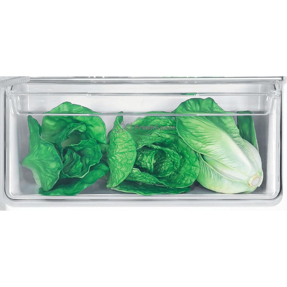 INDESIT D 2040 E - Frigorifero Combinato Doppia Porta 205L, Frigorifero da Incasso con 4 Ripiani e Cassetto, Frigo con Congelatore Integrato in Alto, Elettrodomestici Cucina Classe E, 54L x 144H x 54P