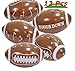 GiftExpress 12pc Inflatable Footballs for Football Party, Gameday, and Football-Themed Party, Sport Party Decorations, Super Fun Football Games wtih Playbook