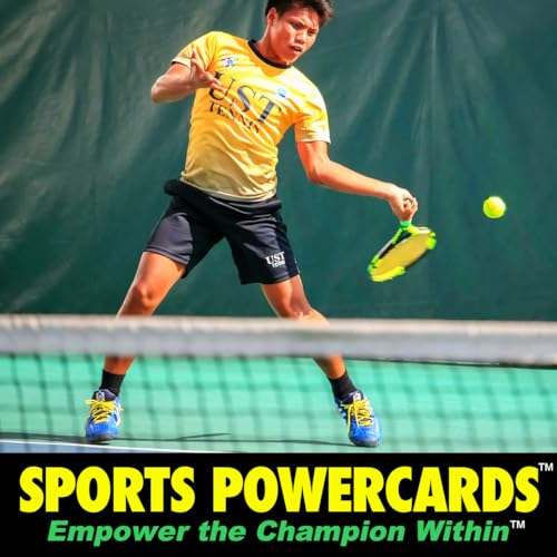 Image of Play Strong TENNIS Thanks for Being Awesome Note Cards 12-Pack (4.25 inchx5.5 inch) Illustrated Sports Powercards Perfect for Tennis Players, Coaches, Fans and Fanatics - They'll Love 'Em!