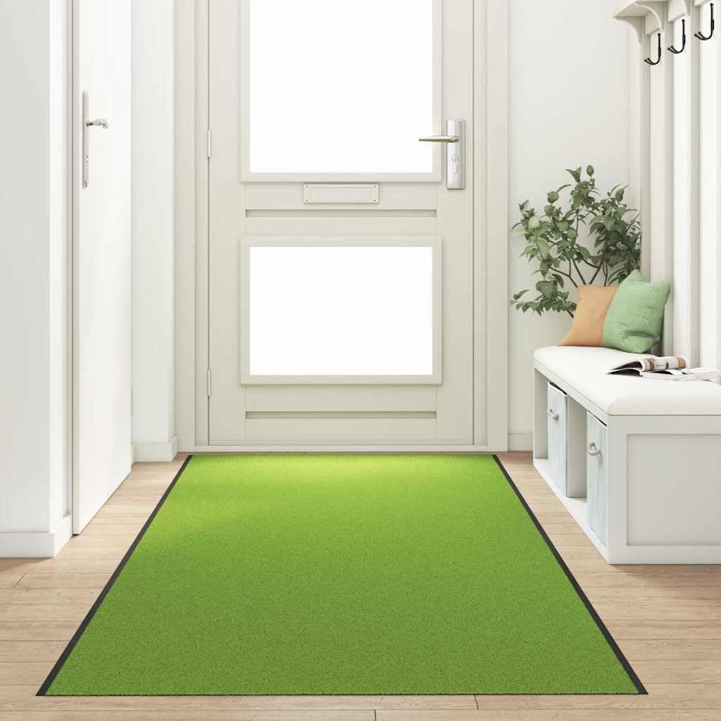 Fußmatte Grün Schwarz 120x350 cm rutschfest Sauberlaufmatte