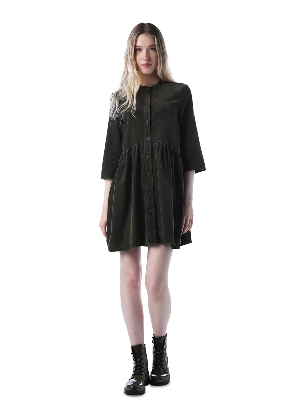 only Women's Cotton Shirt Mini Dress-picture-43