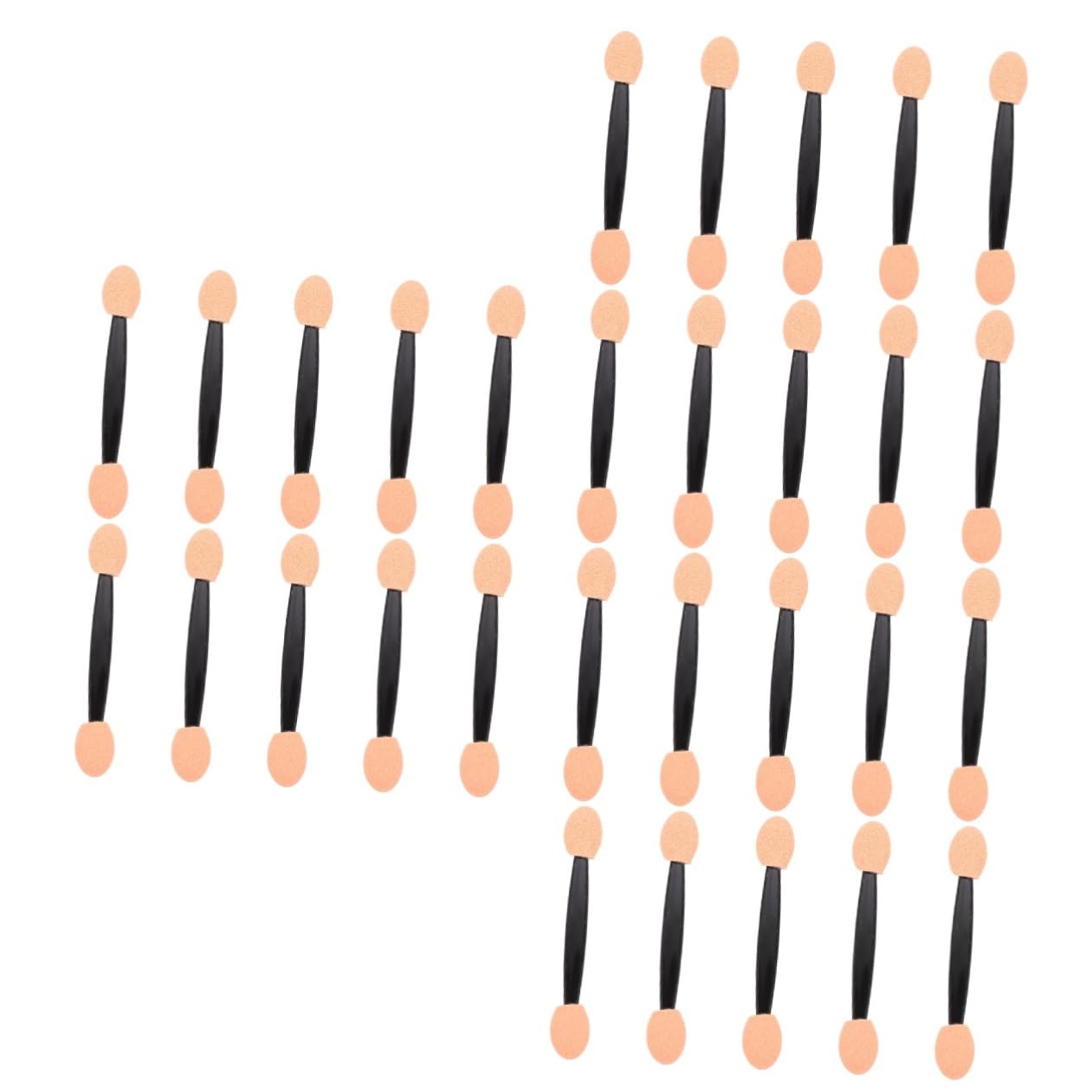 SOESFOUFU 3sets Eyeshadow Makeup Tool Latex Sponge Applicators Double-ended Eye Brushes Disposable for Travel Parties Wedding Perfect for Daily Use 100pcs*3