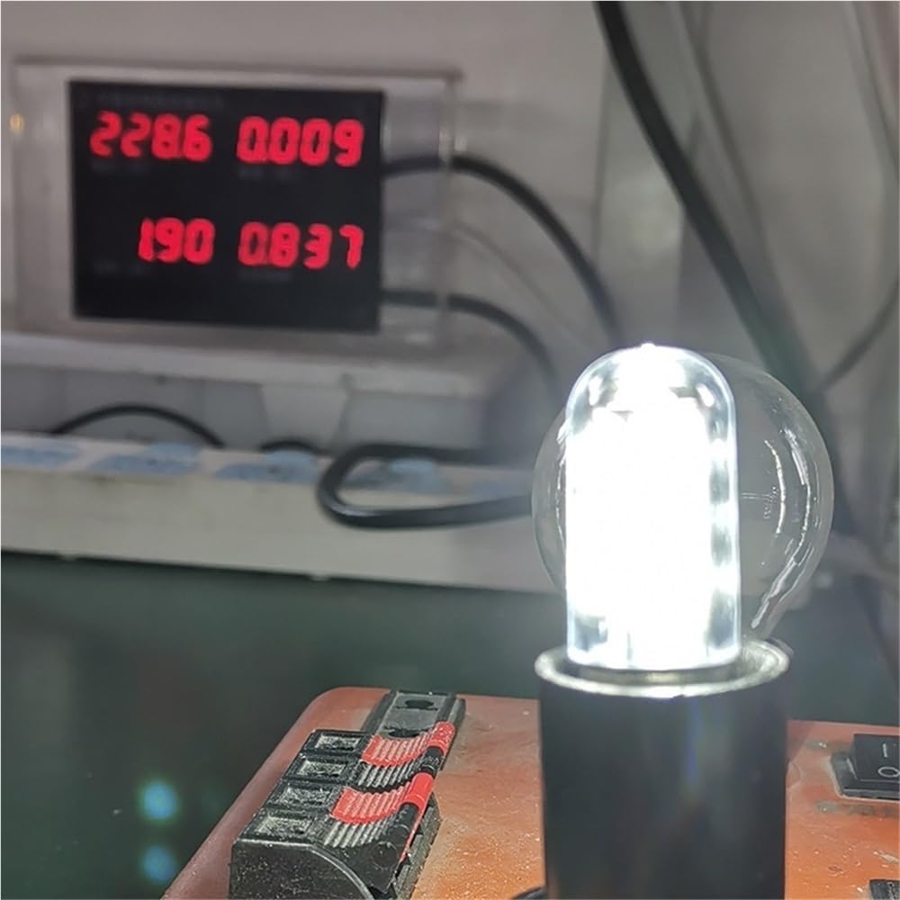 Bombillas para el hogar, Paquete de 20, Bombillas LED para frigorífico T26/T30 E12/E14/E27/E17/B22 de 3 W, lámpara LED Tipo maíz con Forma de Cristal para el hogar.