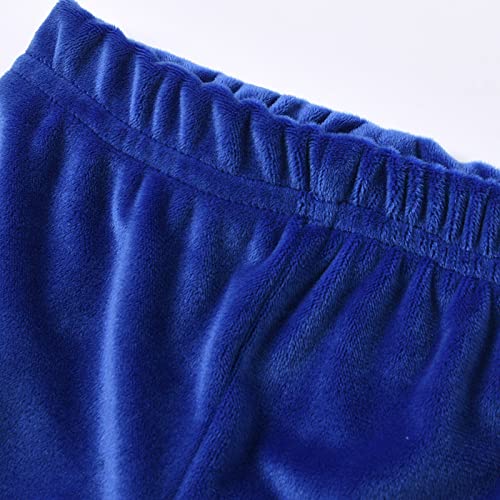 Calças de lã sólida para bebês e meninas de inverno para bebês recém-nascidos de lã (azul, 3-6 meses