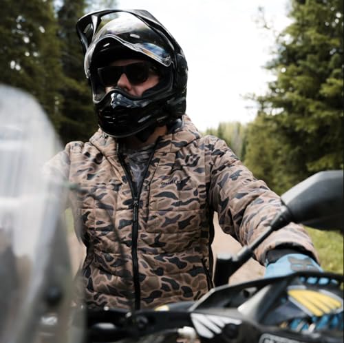 Image of BURLEBO Men's Puffer Jacket - Lightweight Quilted Winter Coat with Zipper Pockets