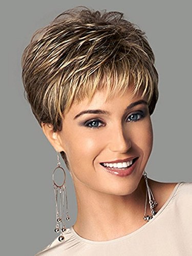 BG WIG053 Women Short Hair Cosplay Wig with Wig Cap
