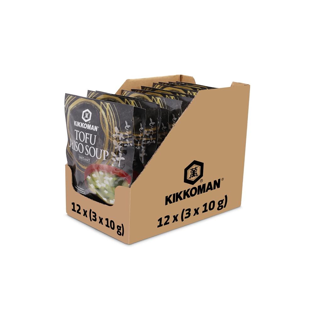 Kikkoman – Instant Tofu Miso Suppe - 3x10g (12er Pack)