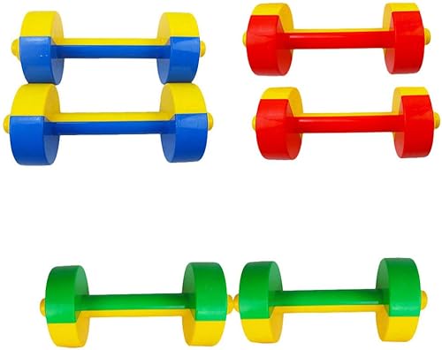 Mancuernas para niños, 3 pares de mancuernas para ejercicio, deportes, juguete para niños, mancuernas pequeñas con mango ergonómico, juguetes de